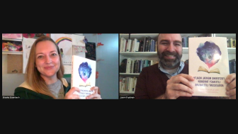 Zoom screenshot of Brooke Eisenbach and Jason Frydman