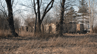 Image of site of latvian nazi concentration camp