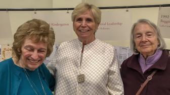 Mary Mindess, Margaret McKenna and Lella Gandini