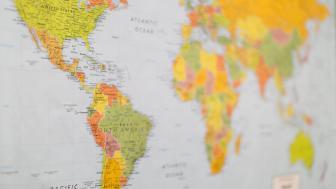 Photograph of A World Map