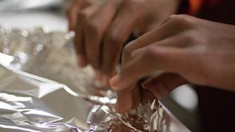 Students engage in a Wonder Lab science experiment
