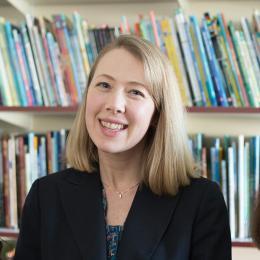 Professor Erika Dawes in her office