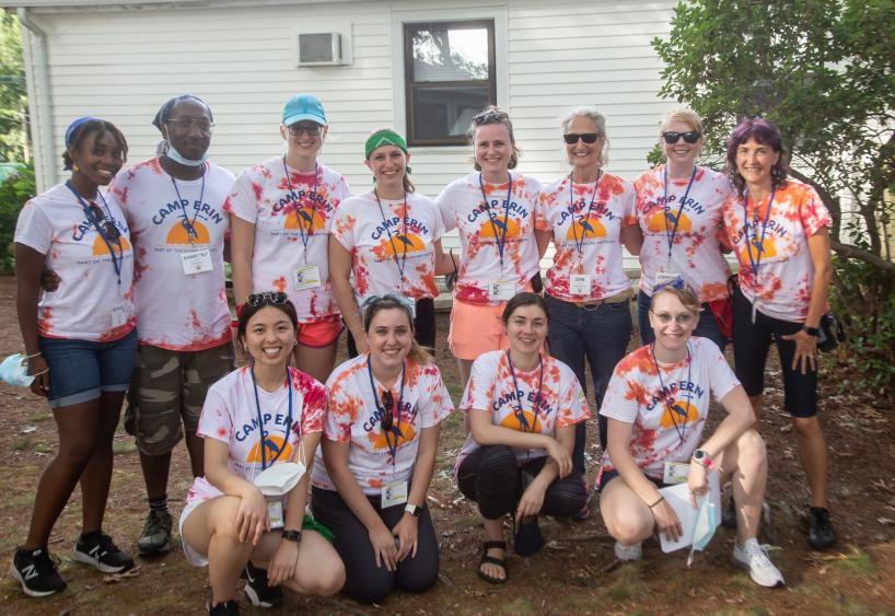 Camp Erin Boston staffers with Jennifer Wiles