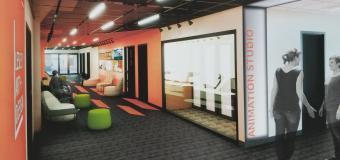 Rendering of the digital animation studio