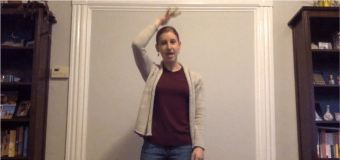 A screenshot of Alyssa Baumgarten from one of her video lessons on YouTube
