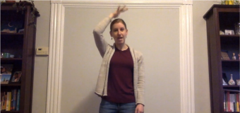 A screenshot of Alyssa Baumgarten from one of her video lessons on YouTube