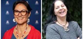 Headshots of Shelly Lowe (on the left) and Geeta Pradhan