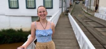Gina Foley pictured on a pier
