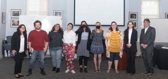 A photo of faculty and students from the 2022 Honors Symposium