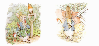 Pages from Beatrix Potter's Peter Rabbit