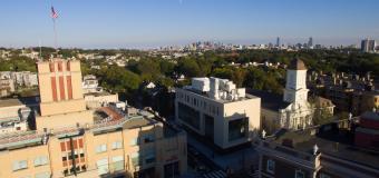 sky view of campus