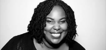Headshot of author Renee Watson in a black shirt