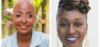 Collage of headshots of Stefanie Belnavis and Ebony Nichols