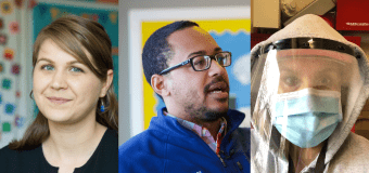 Sydney Chaffee, Kyair Butts, and Glenda Colon