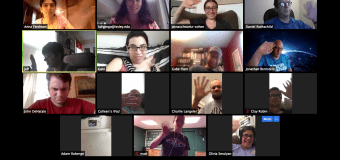 Threshold alumni socialize on Zoom