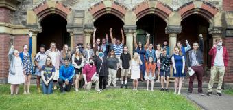 Group photo on South Campus of our Threshold Program graduates