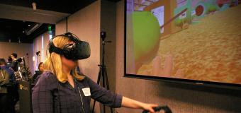 animation student tries out augmented reality headset