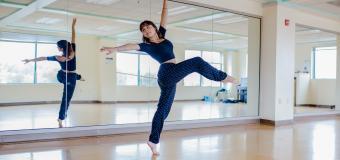 woman dancing in studio