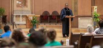 nathaniel mays speaking at first church for Convocation 2023