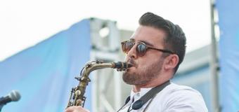 Devin Ferreira playing the saxophone