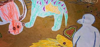 Colorful kids drawings