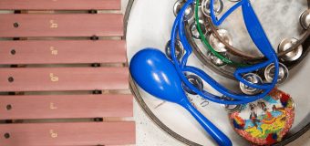 Multicolored musical instruments