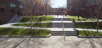 Lesley University's Doble Campus quad