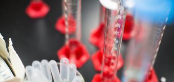 detail image of science beakers