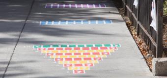 painted sidewalk