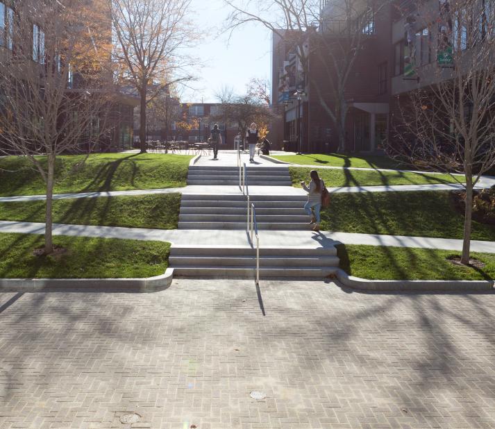 Lesley University's Doble Campus quad