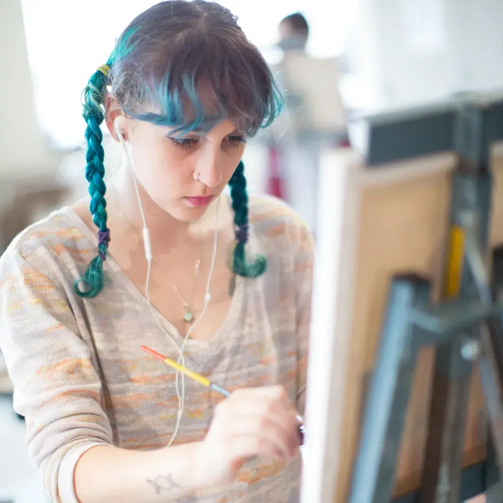 woman at easel