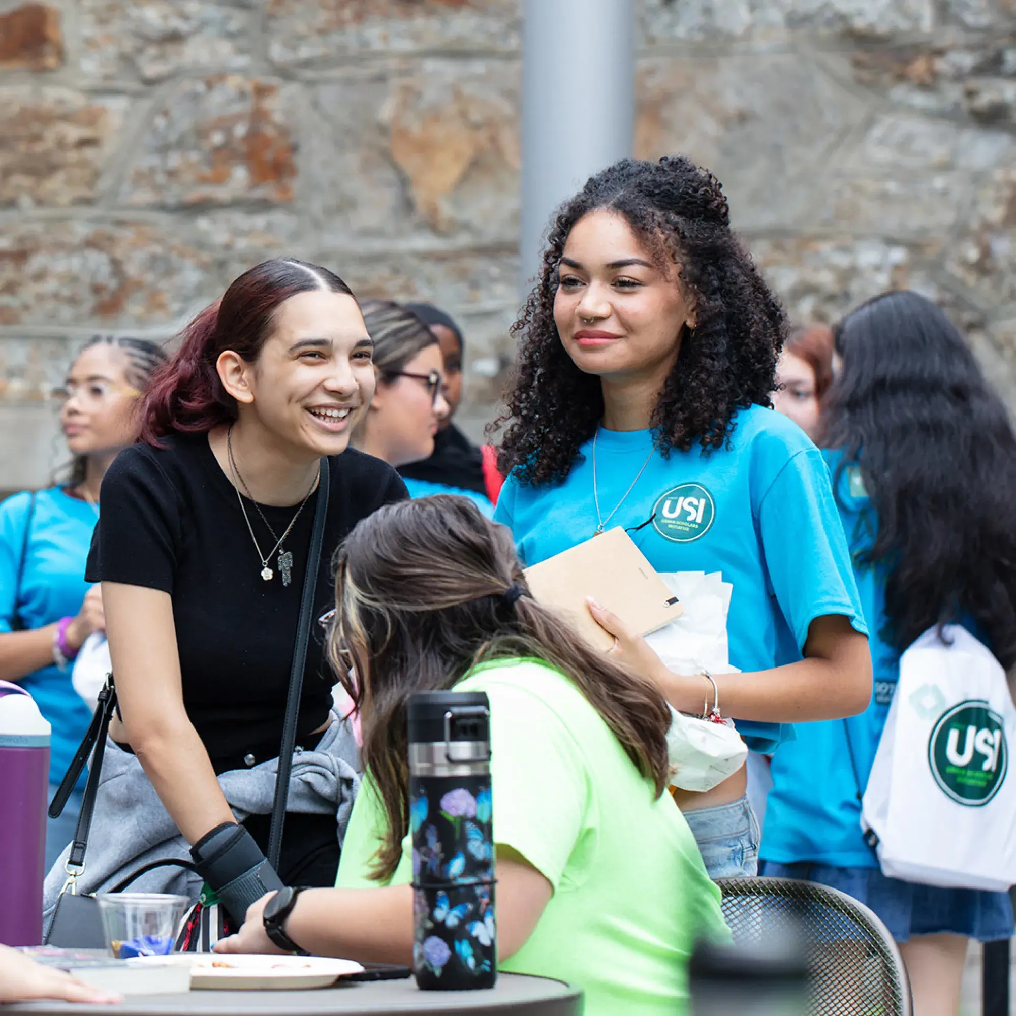 students at bbq
