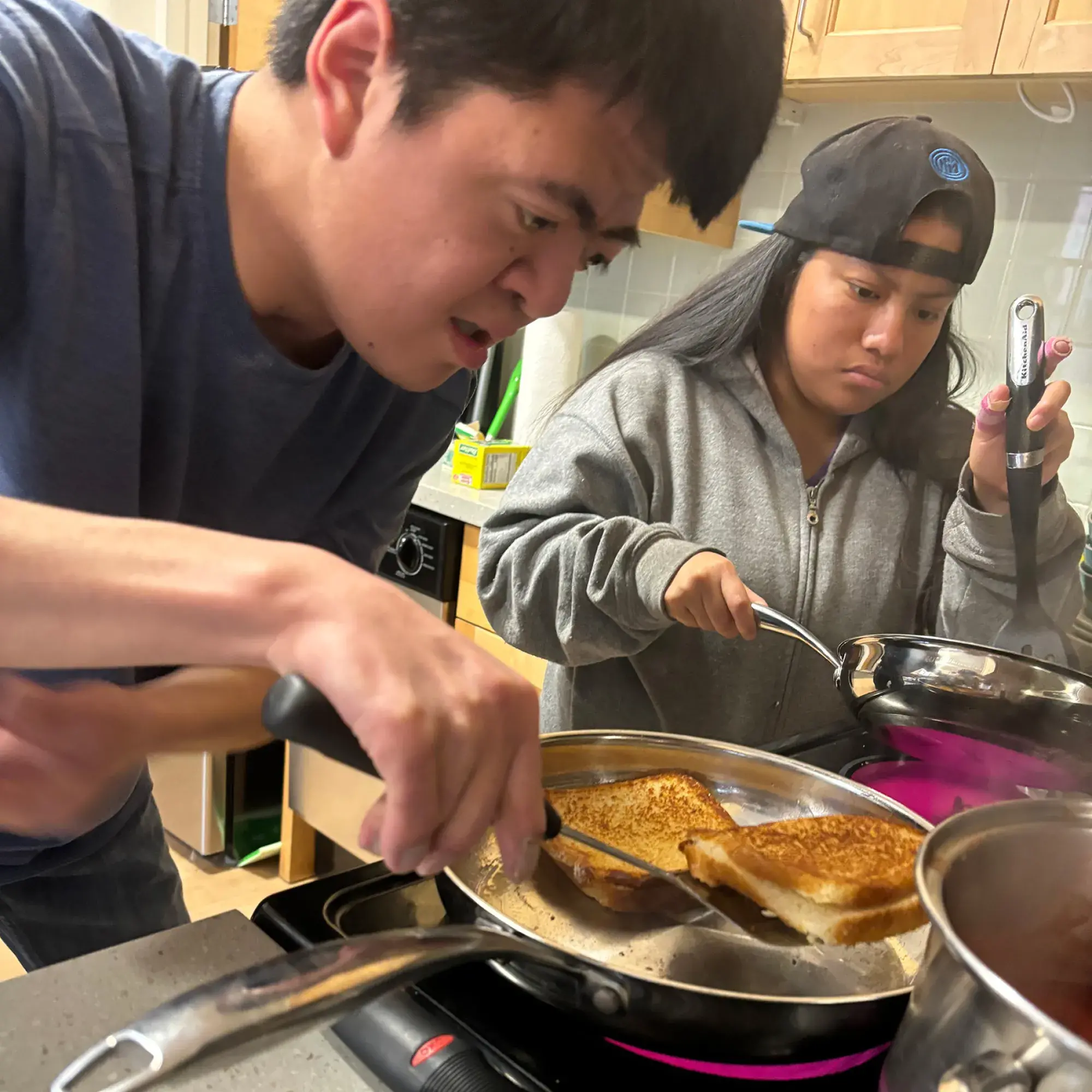 students cooking