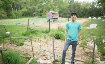 Brain Axelrod on the farm