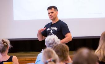 Jon Greuel instructing a class