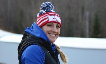 Jamie Greubel Poser portrait Olympic bobsledder