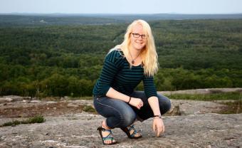 Rose Piscuskas '21 on a hike