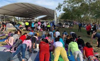 Yoga therapy at Texas-Mexico border