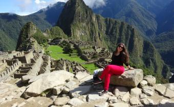 holistic psychology alum carolyn kaufman at machu picchu