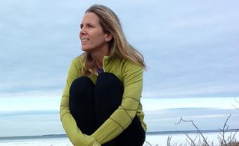 Christine Bess Jones on the beach
