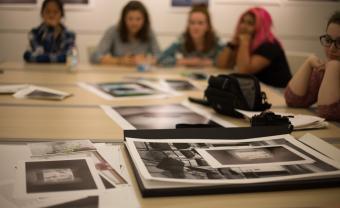 close up of photography work on a table