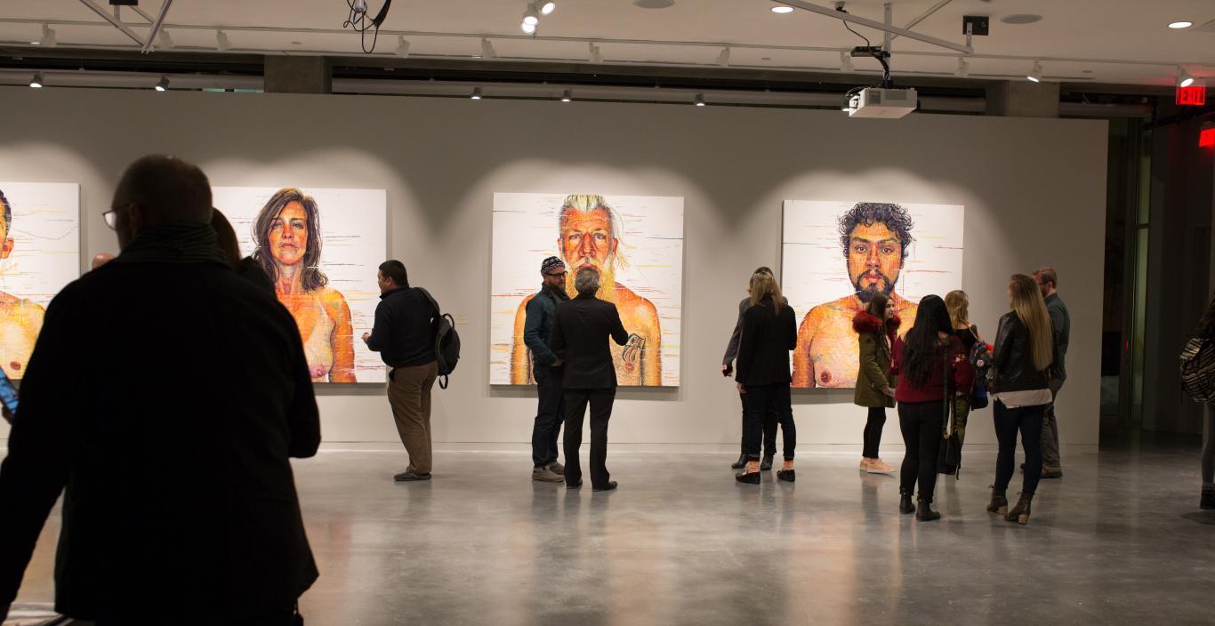 Exhibition opening in the Roberts gallery