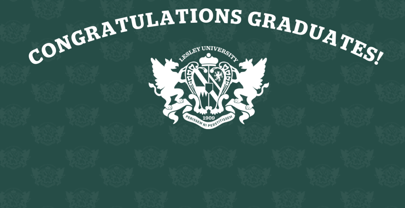 Lesley Patterned Seal Commencement Zoom Background (large)