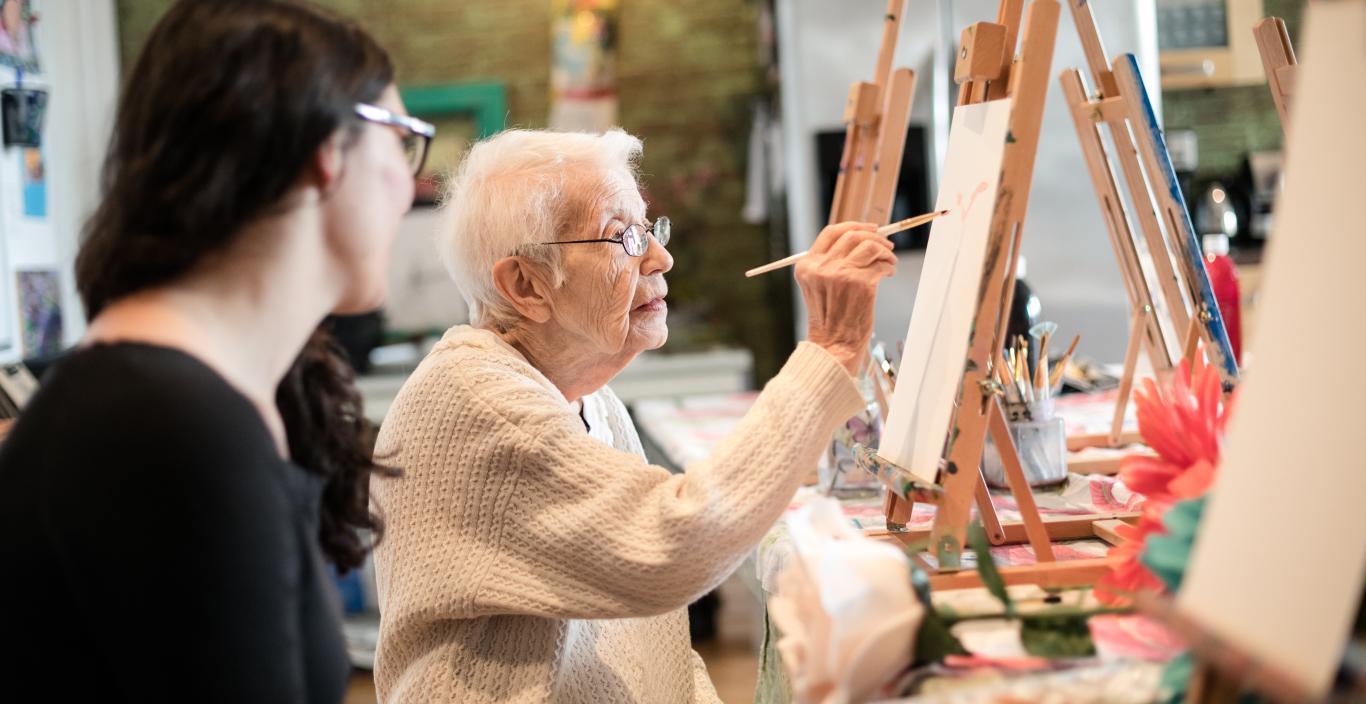 Christina Muscatello and her grandmother