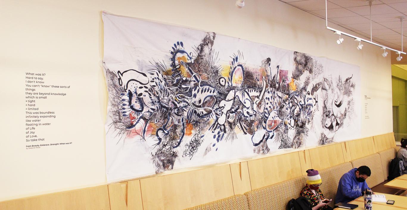 Coco Haze (Deborah Read and Tracy Hayes) Mixed Media work, Through Lines