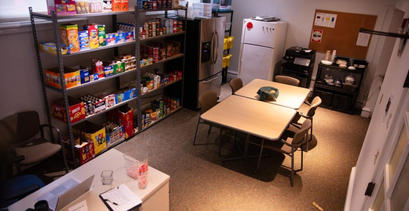 Stocked Shelves at the Commuter Pantry 