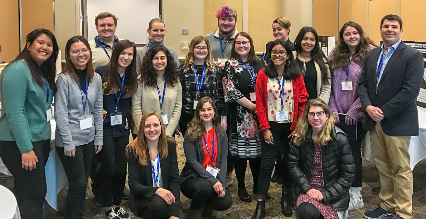 Students at conference