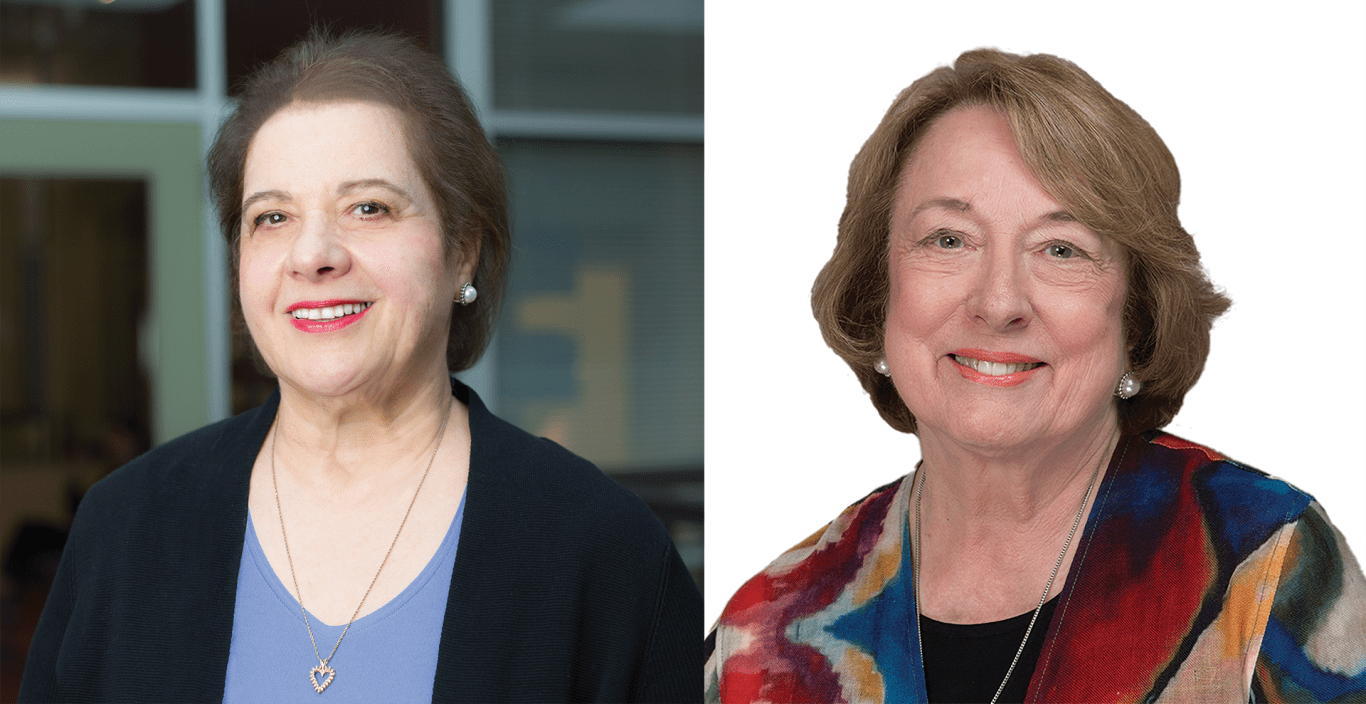 Headshots of Irene Fountas and Gay Su Pinnell