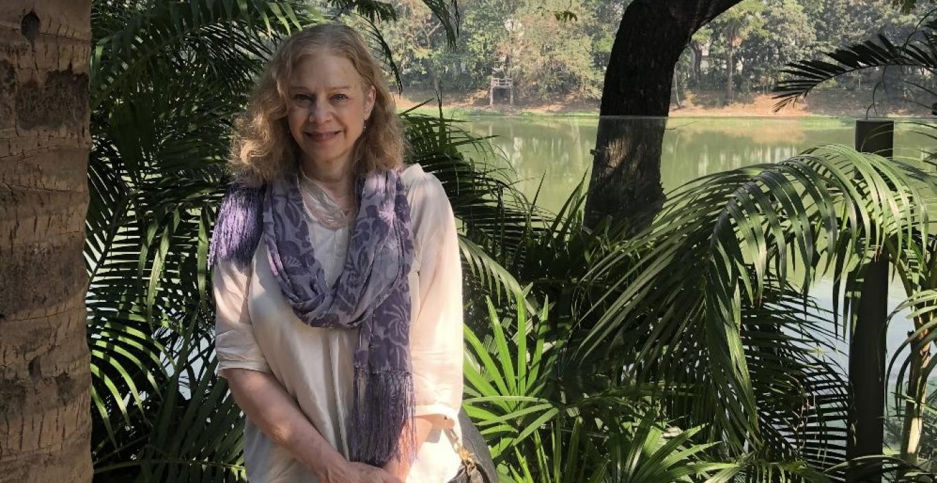 image of jane richardson outdoors, tropical setting