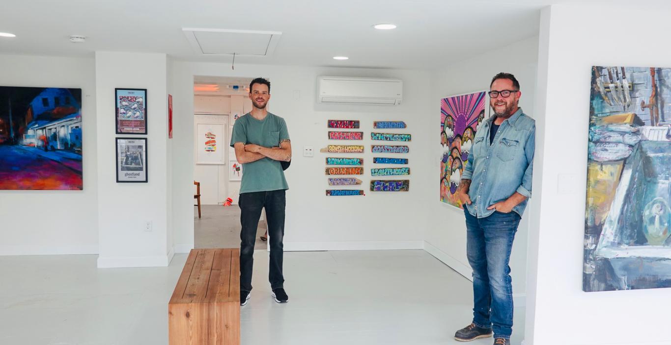 Chris Kelly and Keith MacLelland in Longstreet Gallery